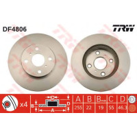 Гальмівний диск TRW DF4806