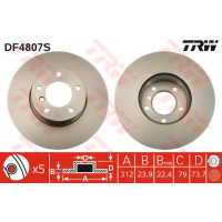 Гальмівний диск TRW DF4807S