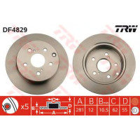 Гальмівний диск TRW DF4829