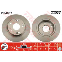 Гальмівний диск TRW DF4837