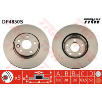 Гальмівний диск TRW DF4850S