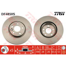 Гальмівний диск TRW DF4850S