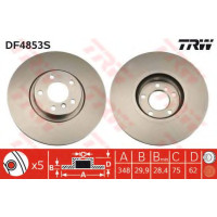 Гальмівний диск TRW DF4853S