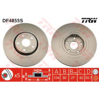 Гальмівний диск TRW DF4855S