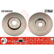 Гальмівний диск TRW DF4856S
