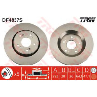 Гальмівний диск TRW DF4857S