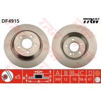 Гальмівний диск TRW DF4915