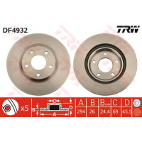 Гальмівний диск TRW DF4932