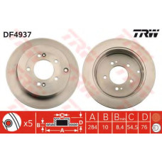 Гальмівний диск TRW DF4937