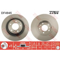 Гальмівний диск TRW DF4945