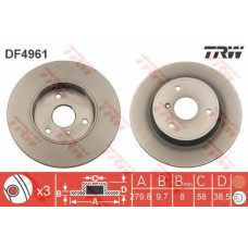 Гальмівний диск TRW DF4961