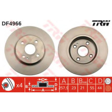 Гальмівний диск TRW DF4966
