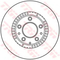 Гальмівний диск TRW DF6070S