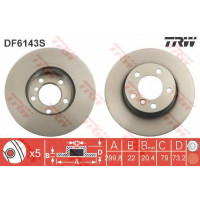 Гальмівний диск TRW DF6144