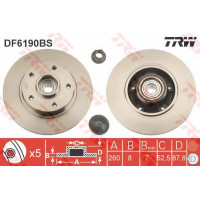 Гальмівний диск TRW DF6191S