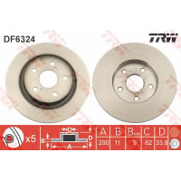 Гальмівний диск TRW DF6326