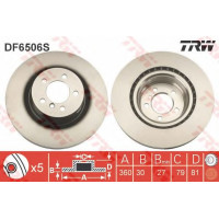 Гальмівний диск TRW DF6510S