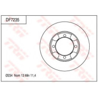 Гальмівний диск TRW DF7257