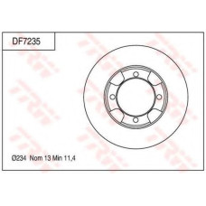 Гальмівний диск TRW DF7257
