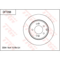 Гальмівний диск TRW DF7329