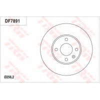 Гальмівний диск TRW DF7928
