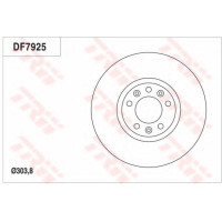 Гальмівний диск TRW DF7953
