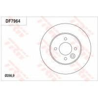 Гальмівний диск TRW DF7996