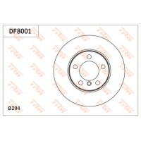 Гальмівний диск TRW DF8043
