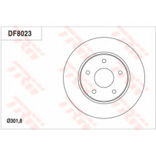 Гальмівний диск TRW DF8053