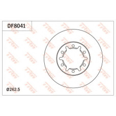 Гальмівний диск TRW DF8070
