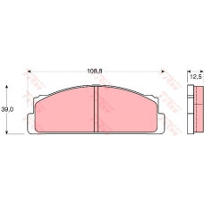 Комплект гальмівних колодок, дискове гальмо TRW GDB1061