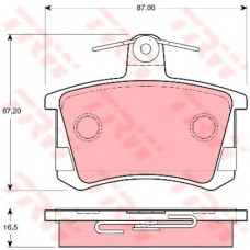 Комплект гальмівних колодок, дискове гальмо TRW GDB1321