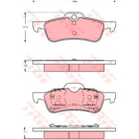 Комплект гальмівних колодок, дискове гальмо TRW GDB1483
