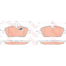 Комплект гальмівних колодок, дискове гальмо TRW GDB1620