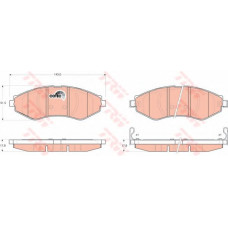 Комплект гальмівних колодок, дискове гальмо TRW GDB3372