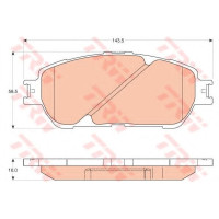 Комплект гальмівних колодок, дискове гальмо TRW GDB400