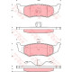 Комплект гальмівних колодок, дискове гальмо TRW GDB4172