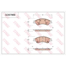 Комплект гальмівних колодок, дискове гальмо TRW GDB823