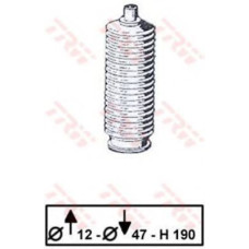Комплект пильника, рульове керування TRW JBE207
