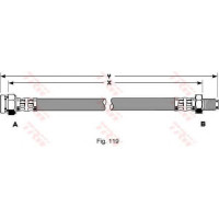 Гальмівний шланг TRW PHB407