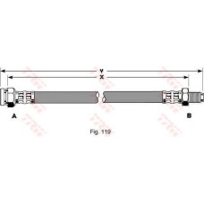 Гальмівний шланг TRW PHB407
