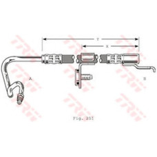 Гальмівний шланг TRW PHD425