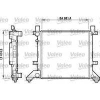 Радіатор, охолодження двигуна VALEO 731605