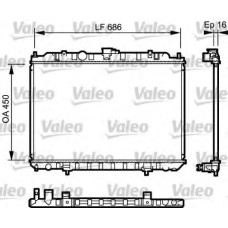 Радіатор, охолодження двигуна VALEO 735063