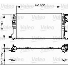 Радіатор, охолодження двигуна VALEO 735182