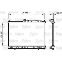 Радіатор, охолодження двигуна VALEO 735202
