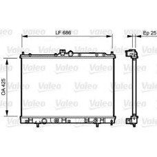 Радіатор, охолодження двигуна VALEO 735202