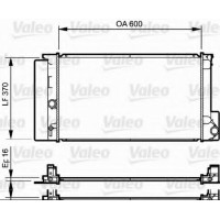 Радіатор, охолодження двигуна VALEO 735250