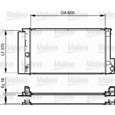 Радіатор, охолодження двигуна VALEO 735250