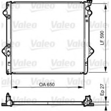 Радіатор, охолодження двигуна VALEO 735569